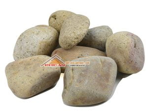 đá cuội vàng trứng ngỗng trang trí sân vườn