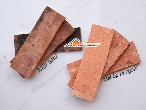 mặt trước và sau viên gạch 7x22cm