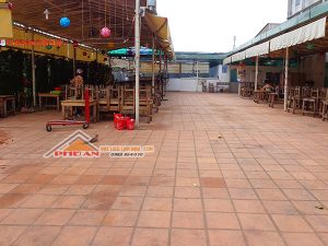 công trình lát gạch tàu giá rẻ