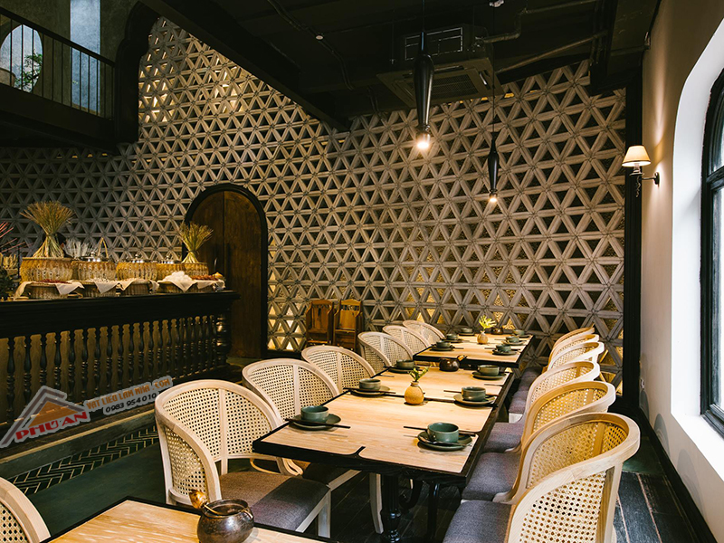 gạch thông gió tam giác 019 công trình hà nội